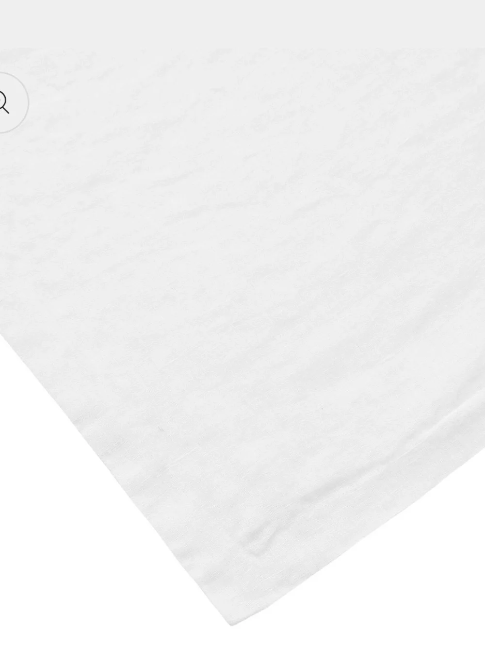 Mélange Home White 100% Linen Twin Duvet Cover 68x90 New in Original Pouch